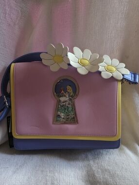 Disney Pastel Daisy Alice In Wonderland Crossbody Bag NWT